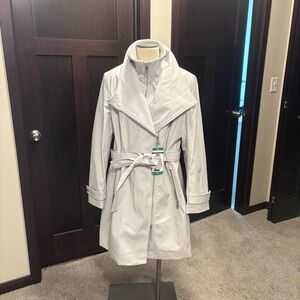 Halston Heritage Light Gray Trench Coat